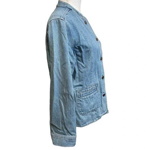 J. Jill Out of the Blue Denim Jean Jacket.  Size S - Picture 3 of 6